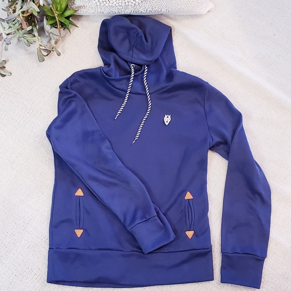 Adorable Blue Hoodie by Leal Style